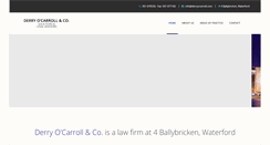 Desktop Screenshot of derryocarroll.com