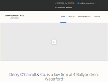 Tablet Screenshot of derryocarroll.com